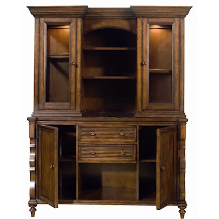 China Cabinet with Server and Hutch